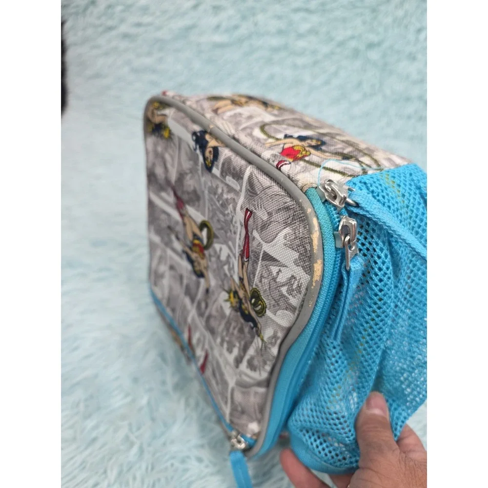Pottery Barn Kids Wonder Woman Insulated Lunch Box DC Comics Gray Blue PBK